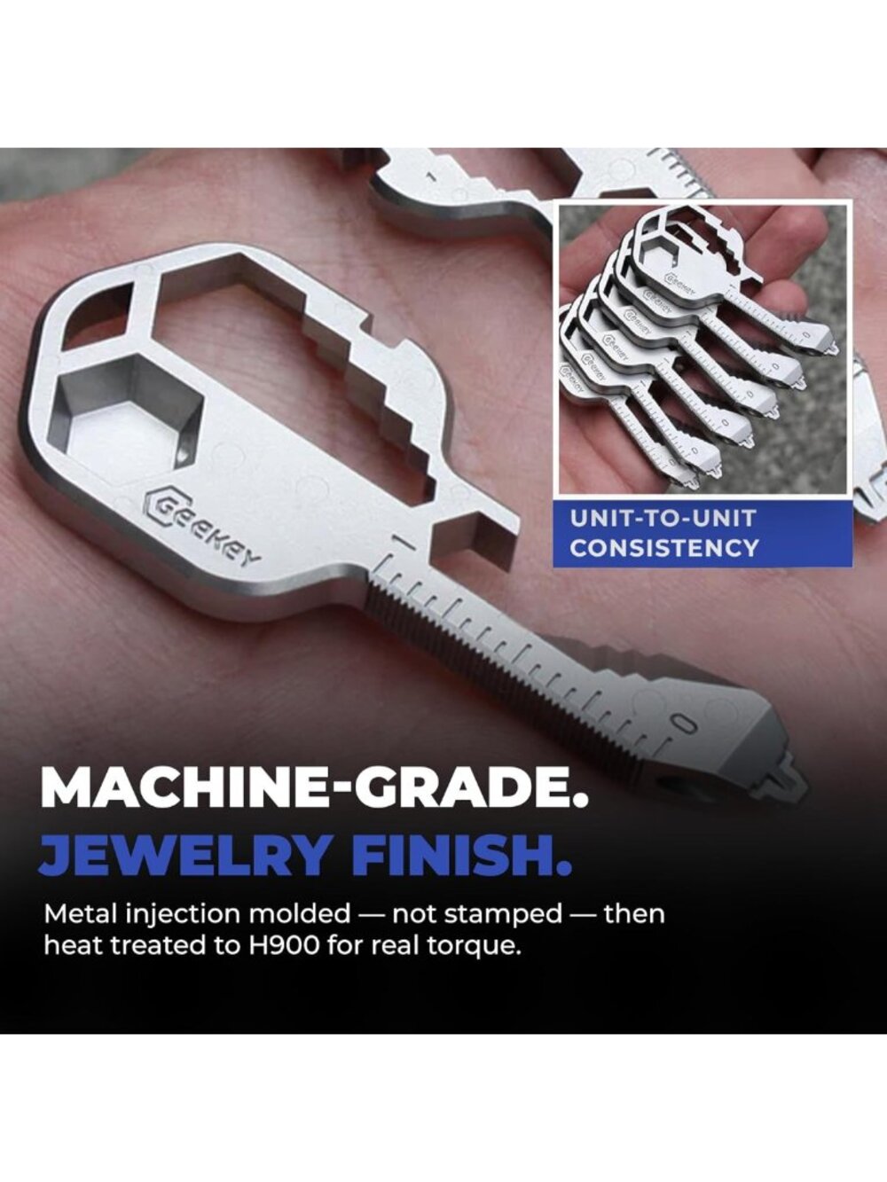 Versatile Keychain Multitool with 16 Functions | Compact Key Tool & Bottle - Picture 5 of 7